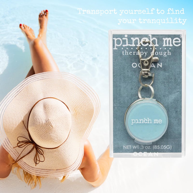 Pinch Me Therapy Dough Locket Combo - Holistic Aromatherapy Stress Relieving Putty - .3oz Clip-On Locket Scent + 3oz Dough Ocean - Image 2